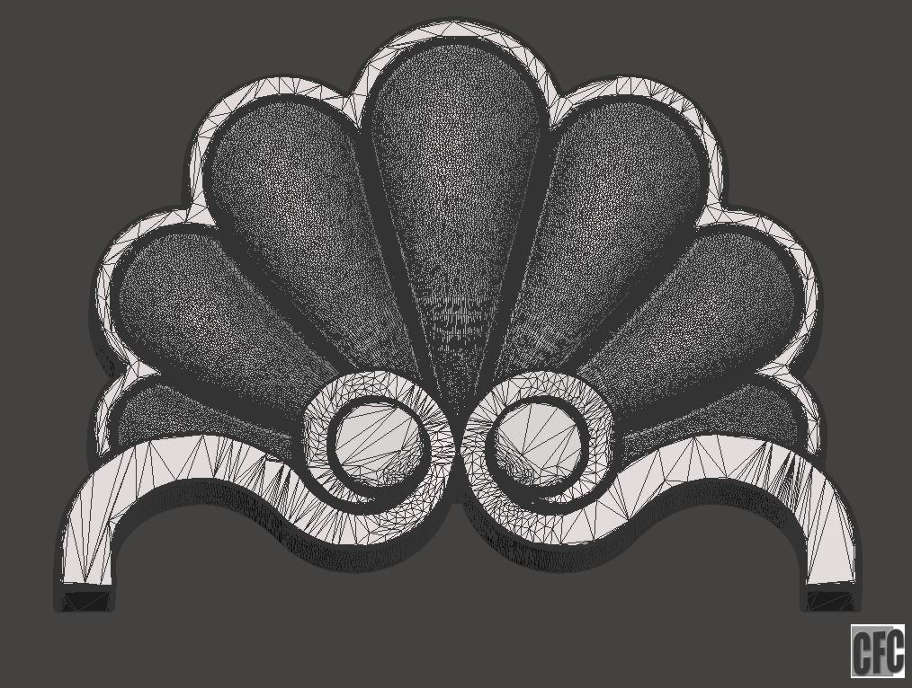 WoodCarving detail - 3d model for CNC - WCCFC0H 3D print model_5