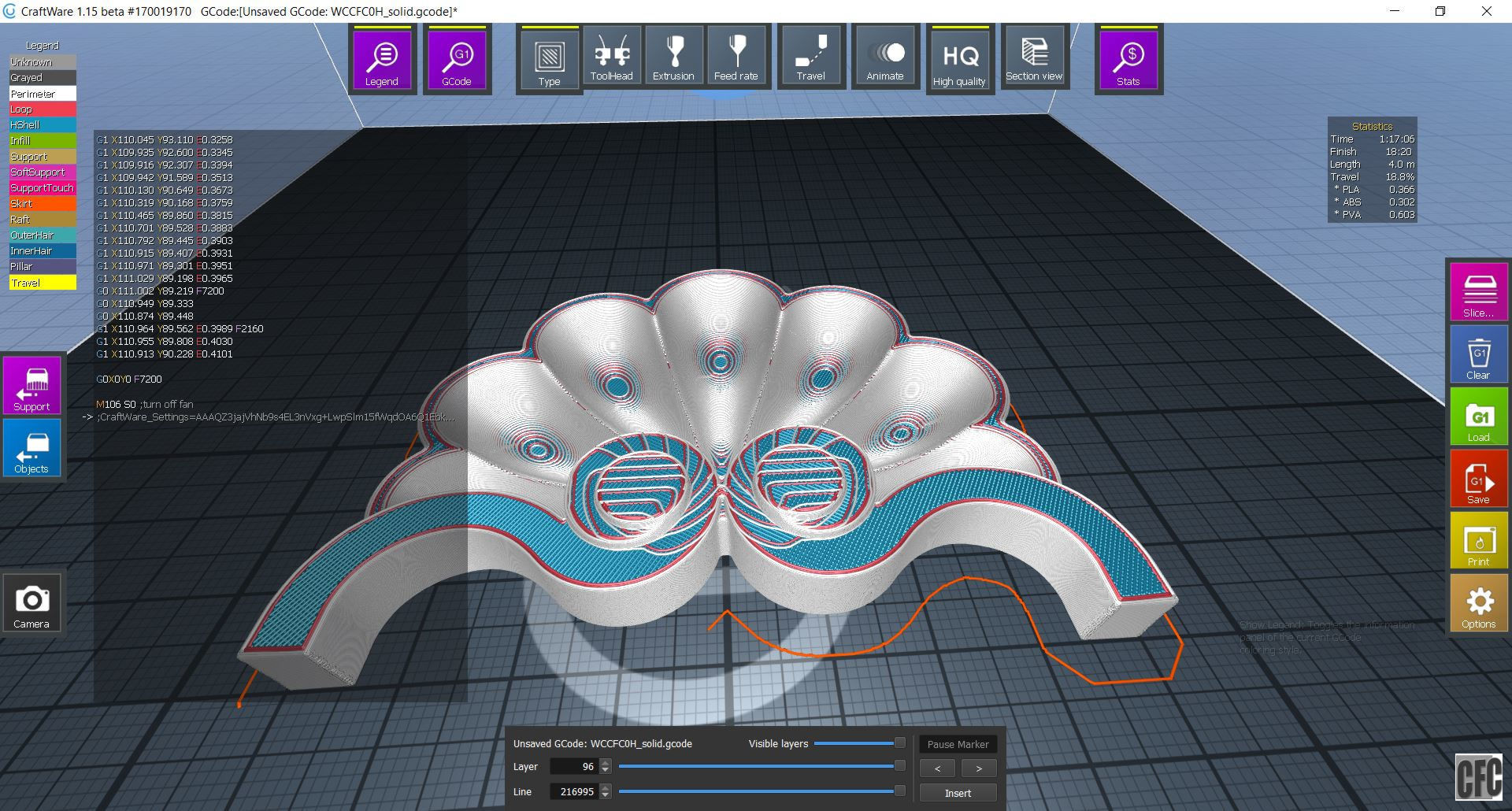 WoodCarving detail - 3d model for CNC - WCCFC0H 3D print model_10