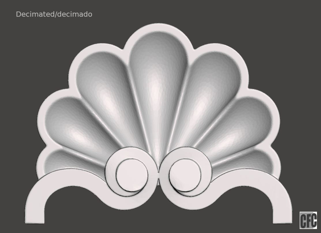 WoodCarving detail - 3d model for CNC - WCCFC0H 3D print model_12