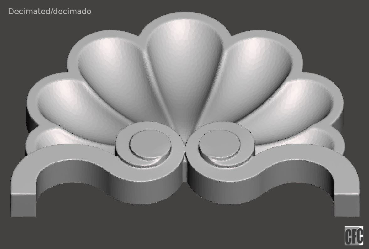 WoodCarving detail - 3d model for CNC - WCCFC0H 3D print model_13