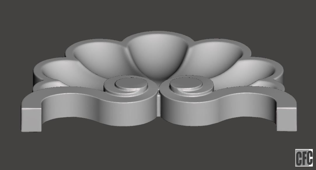 WoodCarving detail - 3d model for CNC - WCCFC0H 3D print model_3