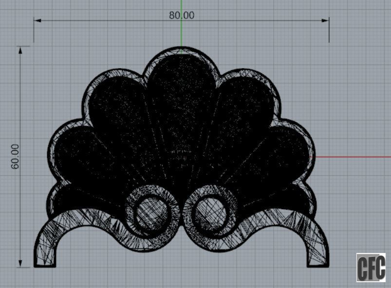 WoodCarving detail - 3d model for CNC - WCCFC0H 3D print model_7