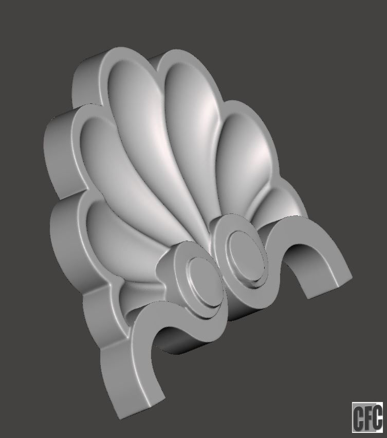 WoodCarving detail - 3d model for CNC - WCCFC0H 3D print model_2
