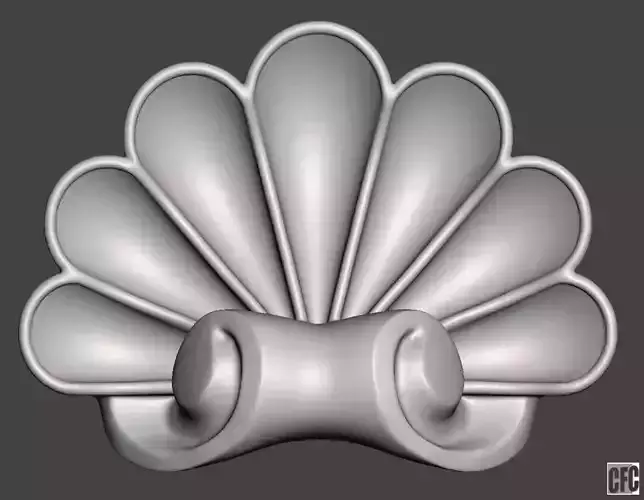 WoodCarving detail - 3d model for CNC - WCCFC0I