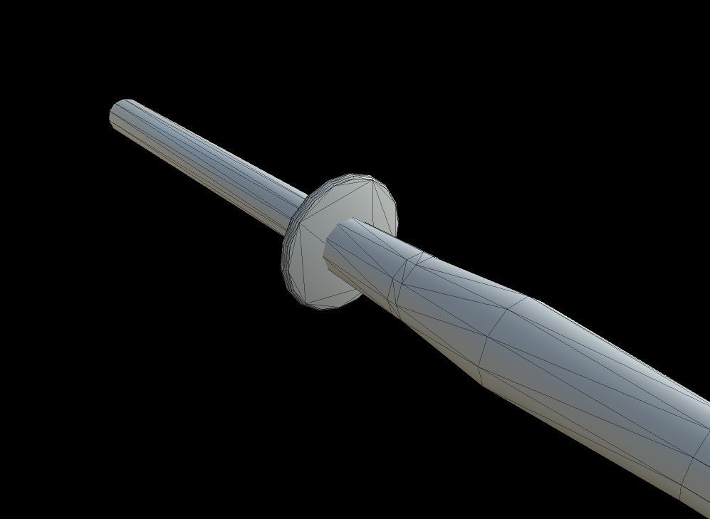 HIE Clean Shinai D180411 Low-poly 3D model_6