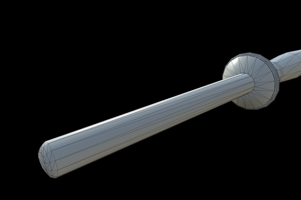 HIE Clean Shinai D180411 Low-poly 3D model_7