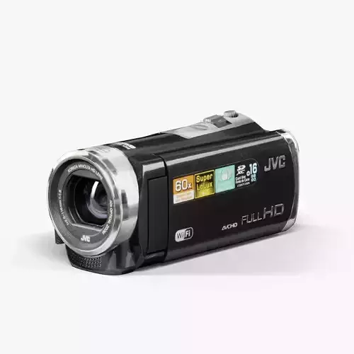 JVC EX355BUS camcorder Low-poly 3D model