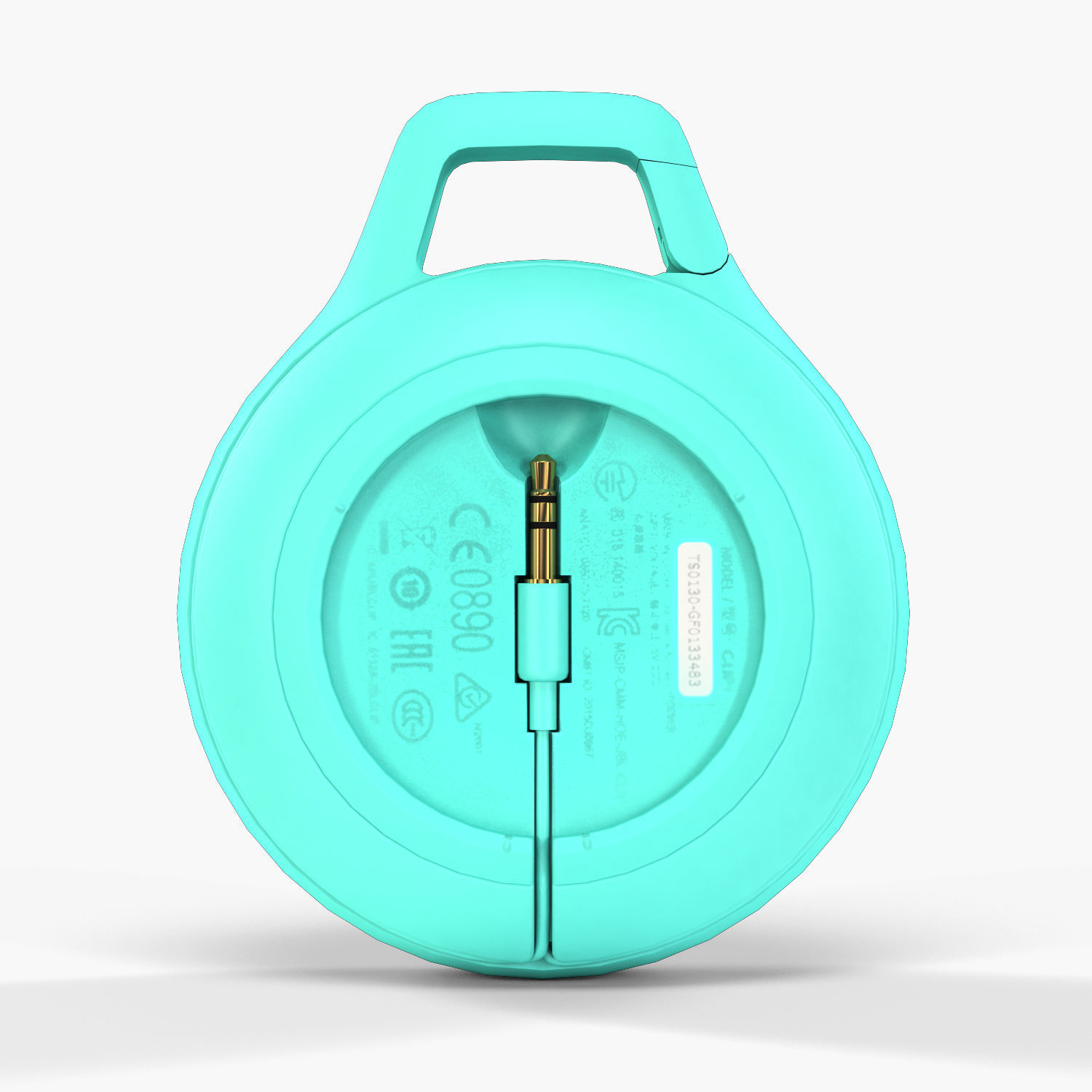 JBL Clip plus portable bluetooth speaker Low-poly 3D model_27