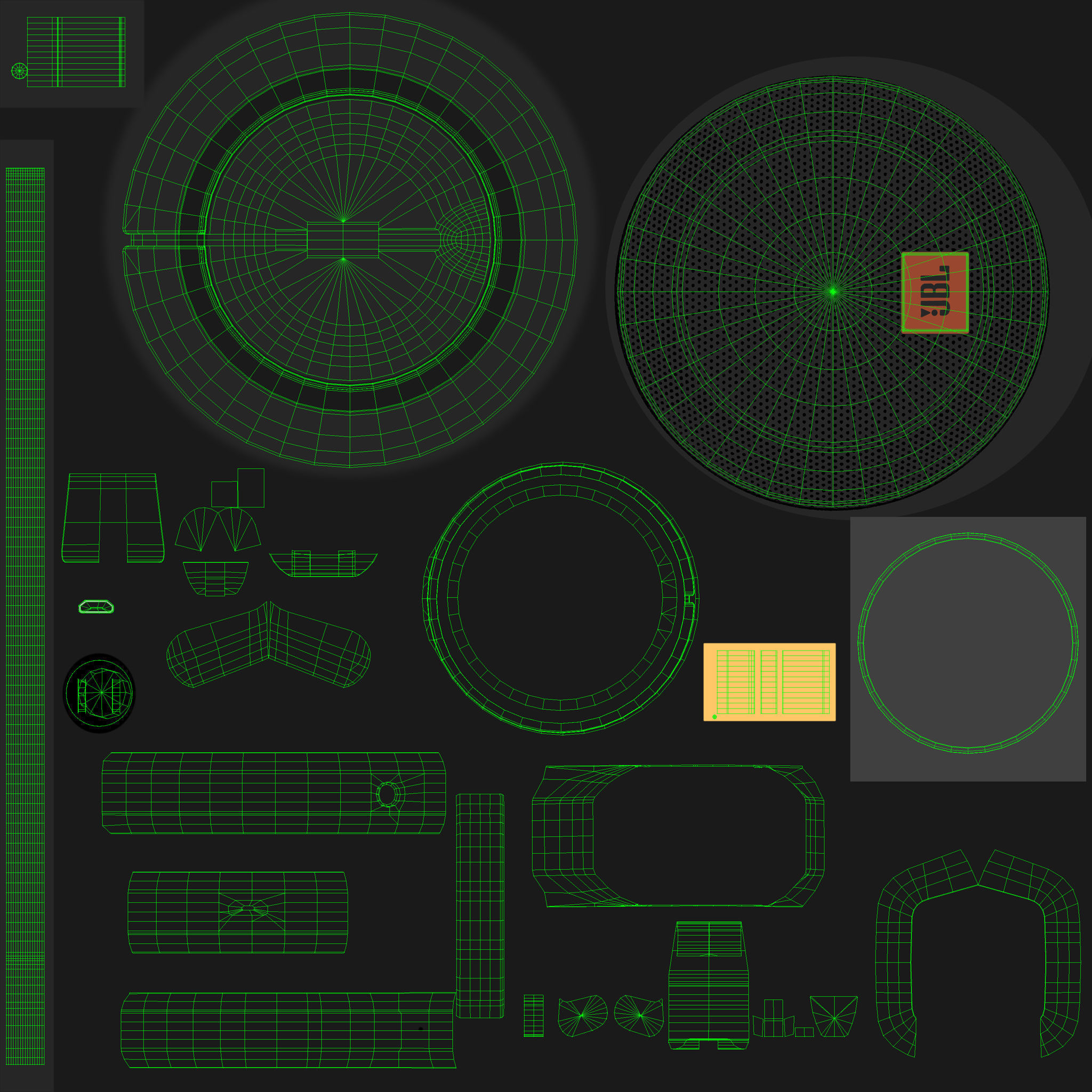 JBL Clip plus portable bluetooth speaker Low-poly 3D model_55