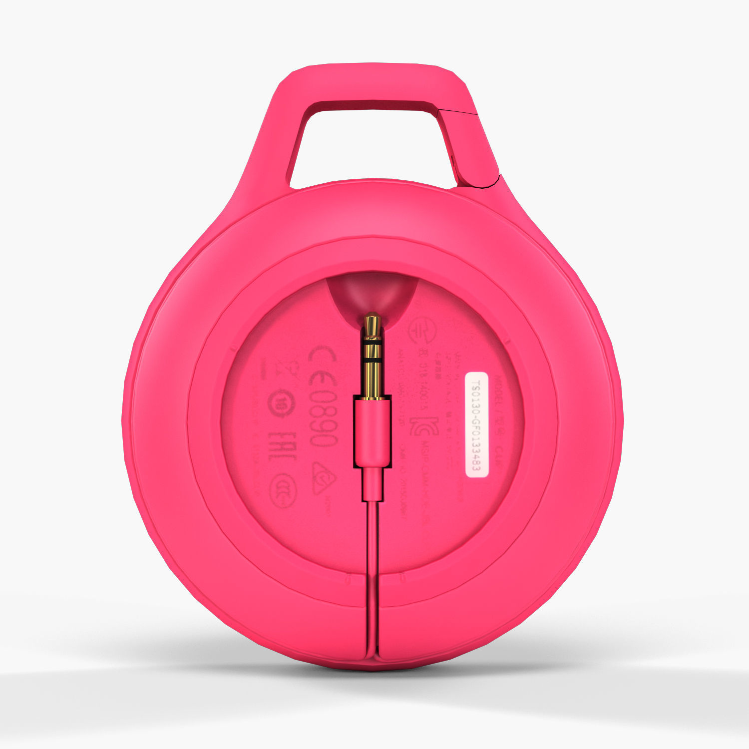 JBL Clip plus portable bluetooth speaker Low-poly 3D model_42