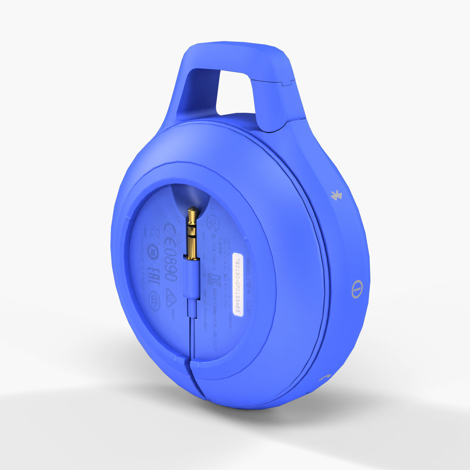JBL Clip plus portable bluetooth speaker Low-poly 3D model_13