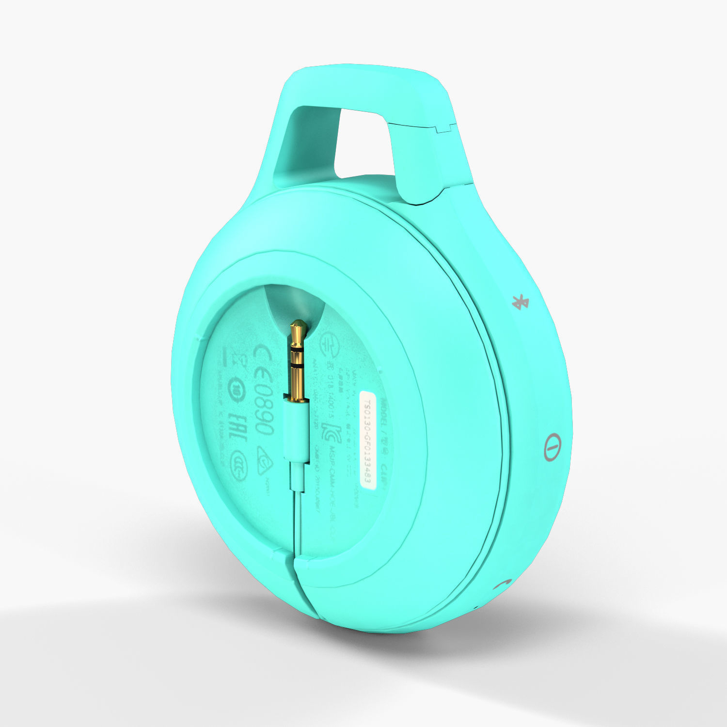 JBL Clip plus portable bluetooth speaker Low-poly 3D model_28