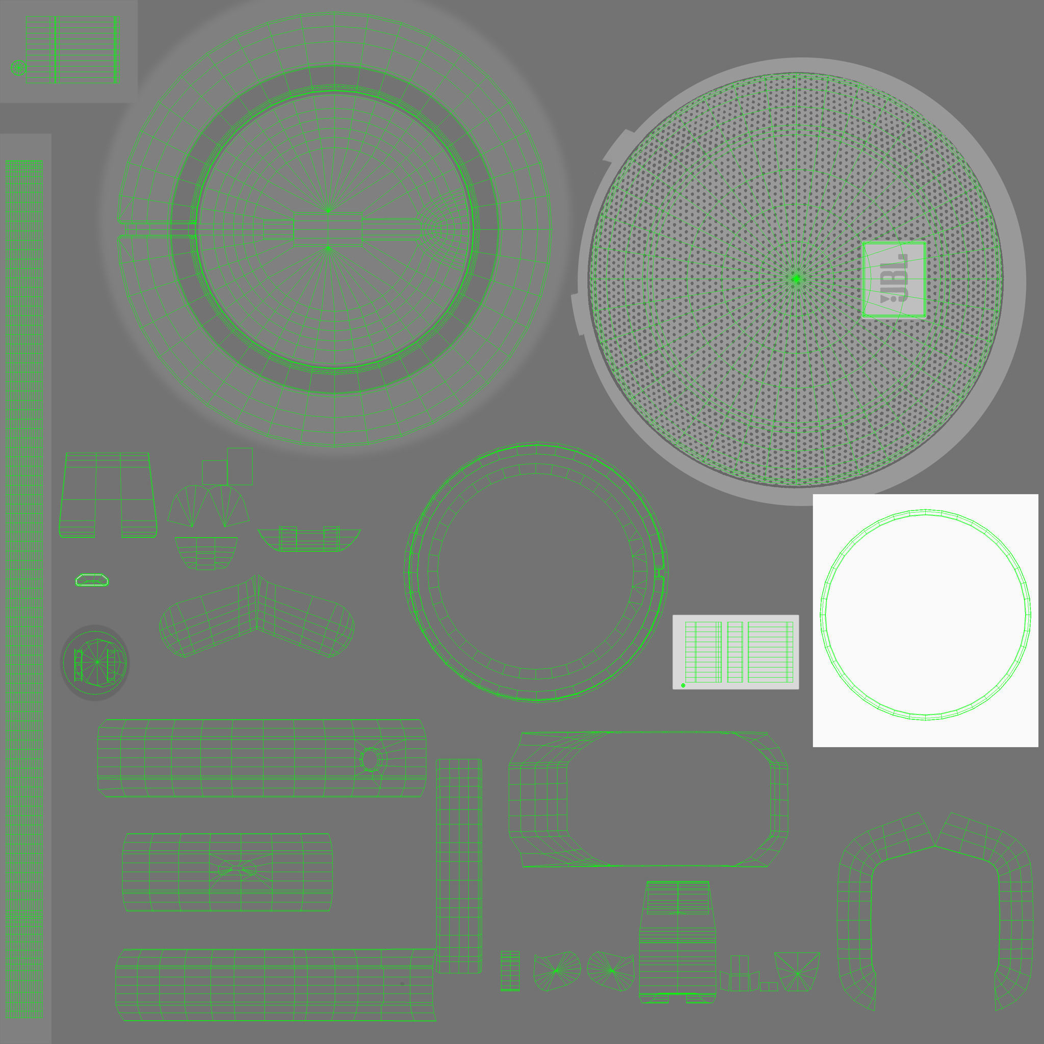 JBL Clip plus portable bluetooth speaker Low-poly 3D model_58