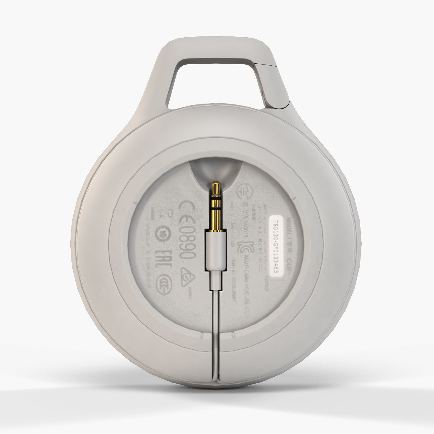 JBL Clip plus portable bluetooth speaker Low-poly 3D model_17