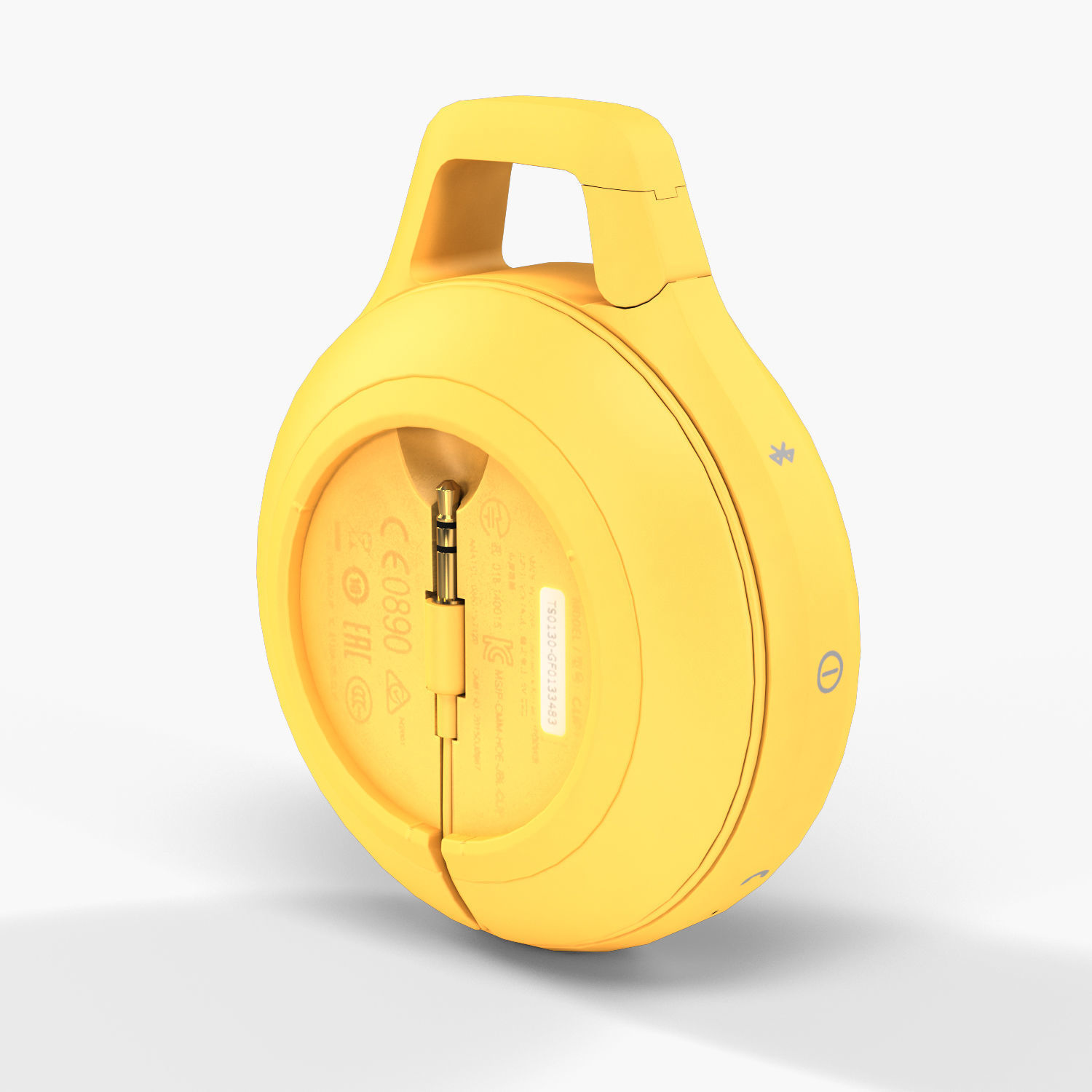 JBL Clip plus portable bluetooth speaker Low-poly 3D model_38