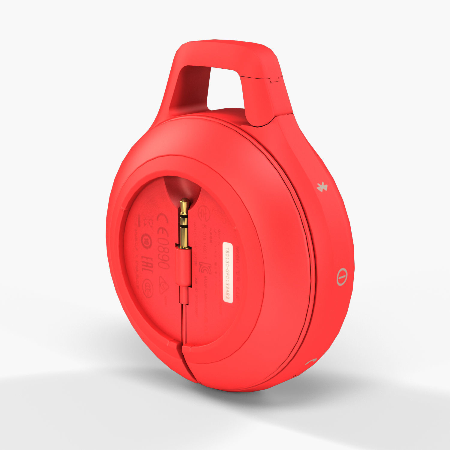 JBL Clip plus portable bluetooth speaker Low-poly 3D model_8