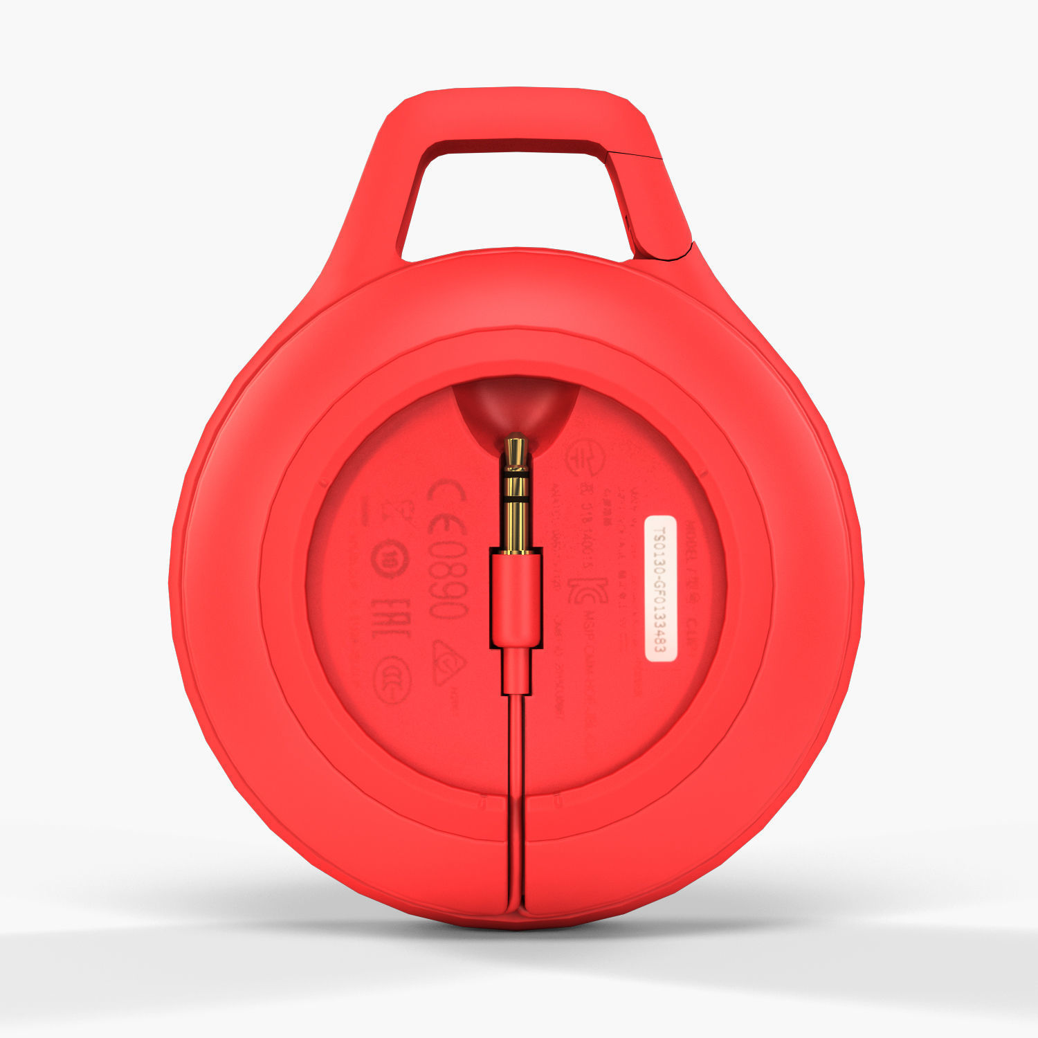 JBL Clip plus portable bluetooth speaker Low-poly 3D model_7