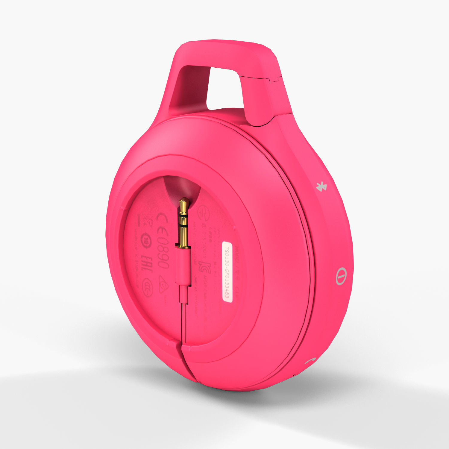 JBL Clip plus portable bluetooth speaker Low-poly 3D model_43