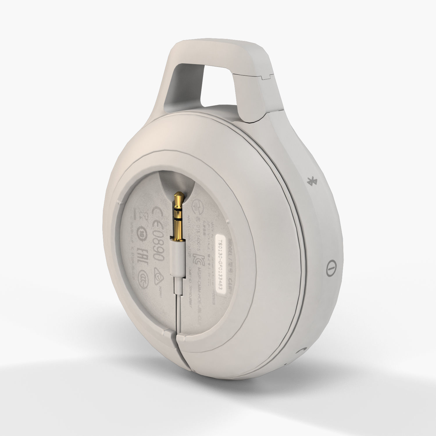 JBL Clip plus portable bluetooth speaker Low-poly 3D model_18