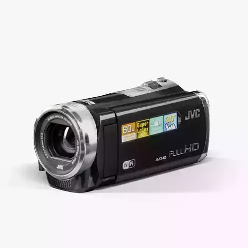 JVC EX310 camcorder Low-poly 3D model