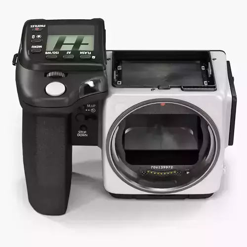 Hasselblad H5X Body DSLR camera Low-poly 3D model