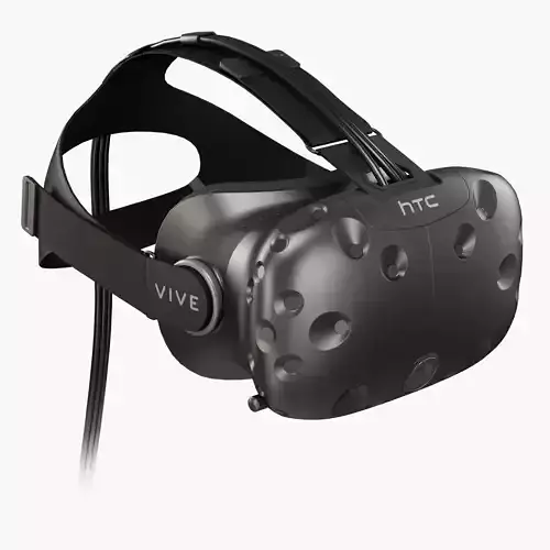 HTC Vive VR headset Low-poly 3D model
