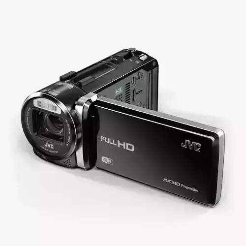 JVC GZ-GX1 camcorder Low-poly 3D model
