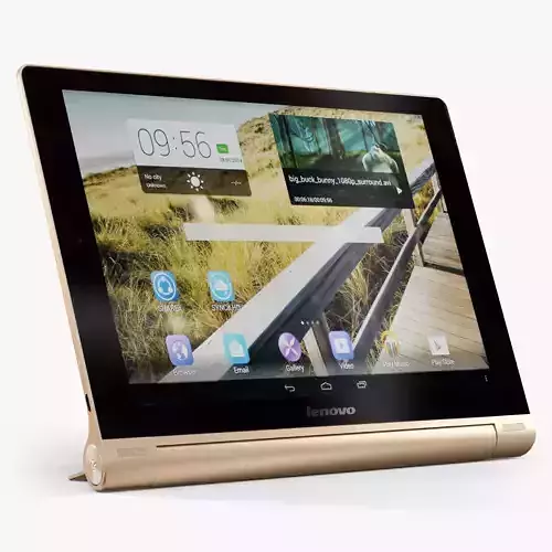 Lenovo Yoga Tablet 10 HD Golden Low-poly 3D model Lenovo Yoga Tablet 10 HD Golden Low-poly 3D model
