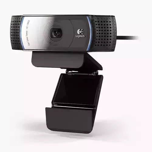 Logitech HD Pro Webcam C920 Low-poly 3D model