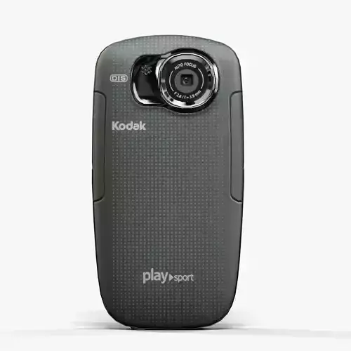 Kodak PlaySport ZX5 pocket camcorder Low-poly 3D model