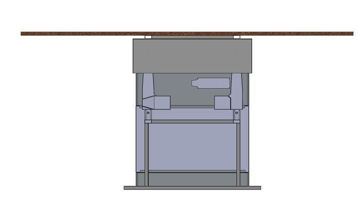 Moving electric industrial table Free 3D model_4