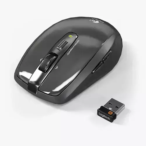 Logitech Anywhere Mouse MX Low-poly 3D model Logitech Anywhere Mouse MX Low-poly 3D model