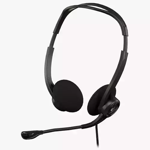 Logitech PC Headset 960 USB Low-poly 3D model