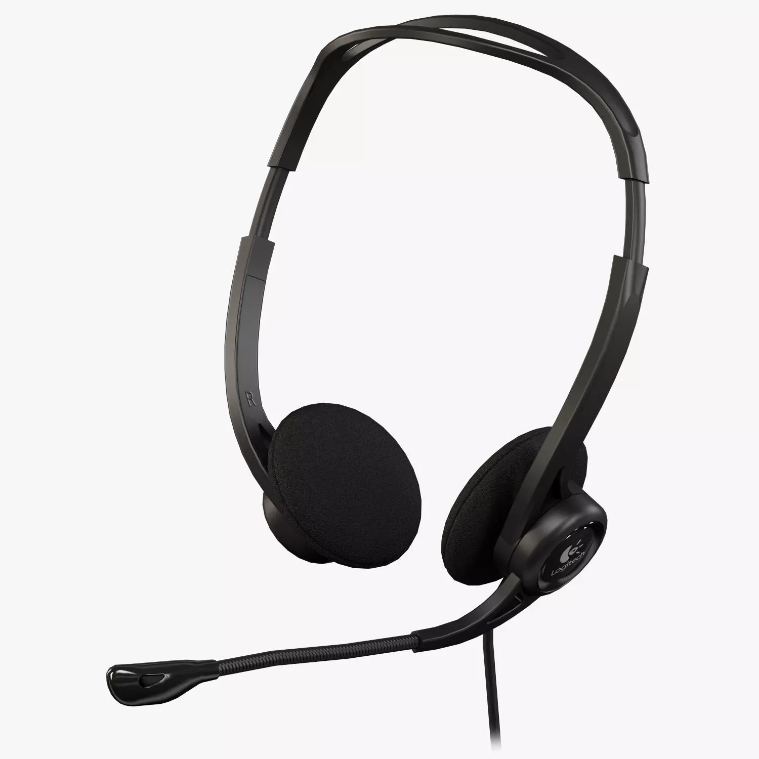 Logitech PC Headset 960 USB Low-poly 3D model_0