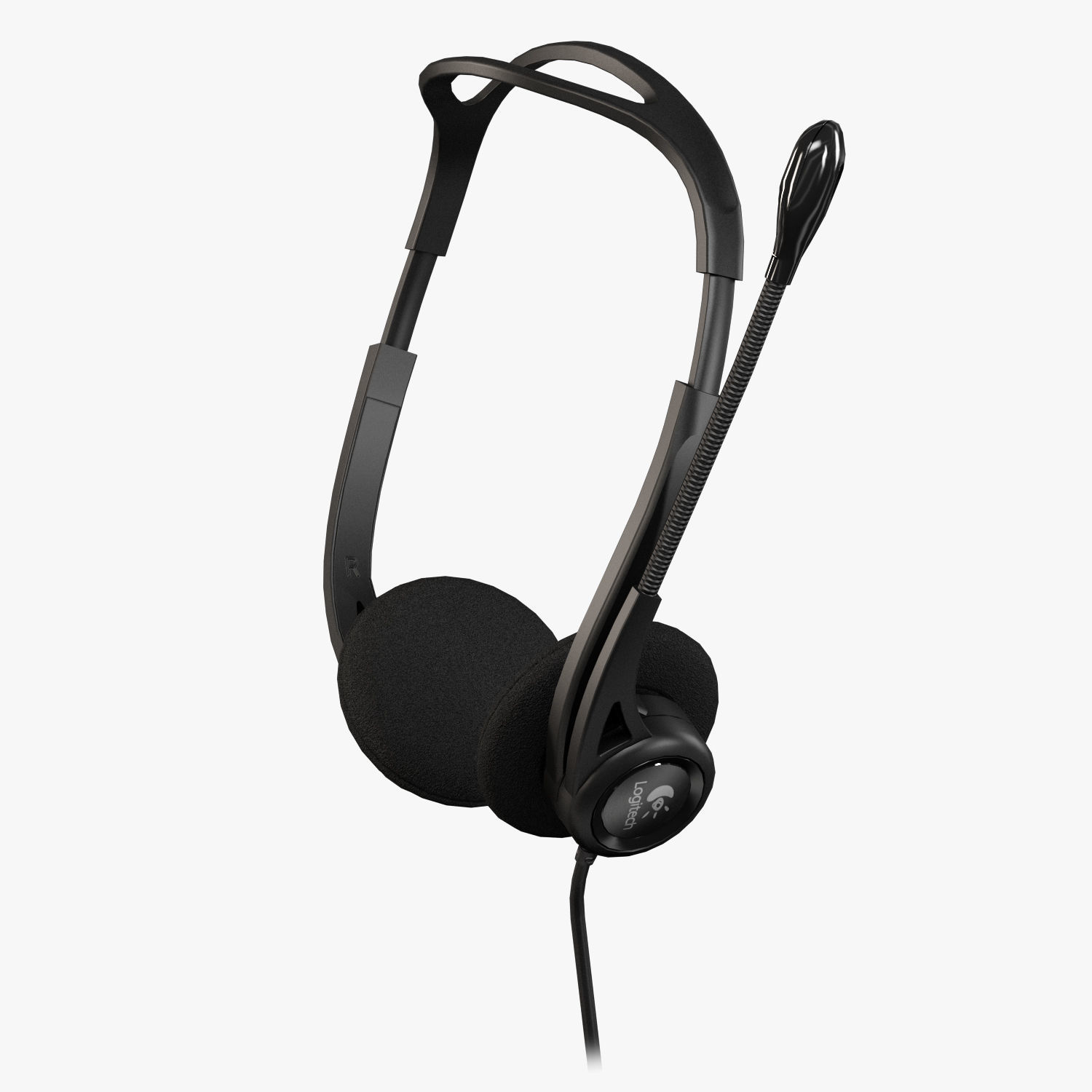 Logitech PC Headset 960 USB Low-poly 3D model_5