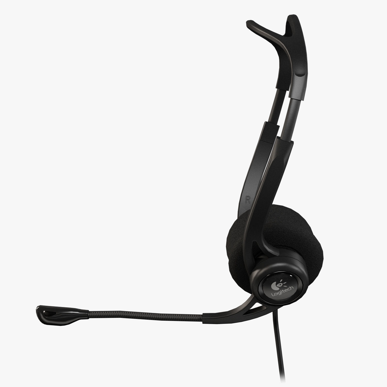Logitech PC Headset 960 USB Low-poly 3D model_4