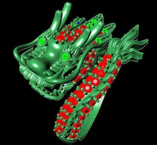 Dragon Ring 3D print model