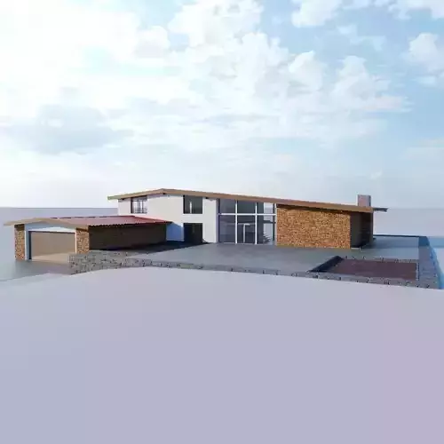 Lonely Cottage Loft 3D model