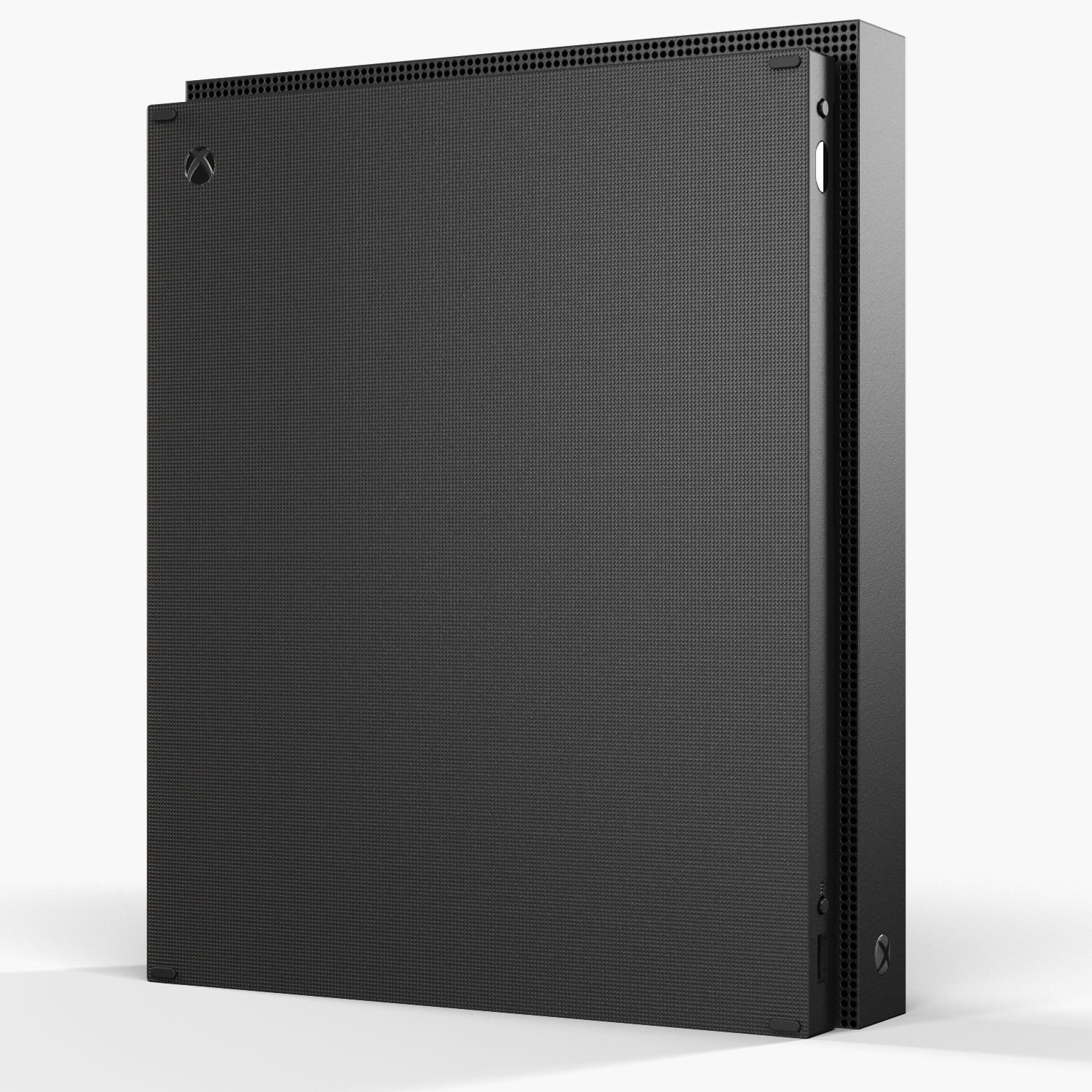 Microsoft Xbox One X Game Console Low-poly 3D model_14