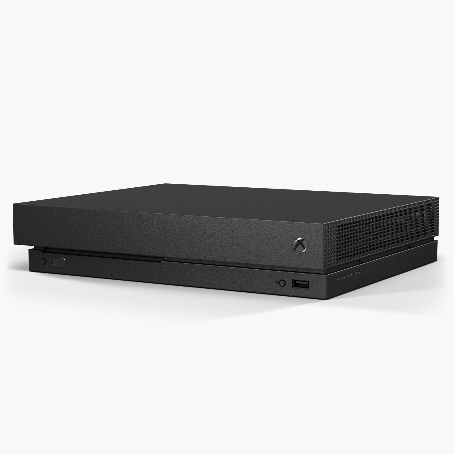 Microsoft Xbox One X Game Console Low-poly 3D model_3