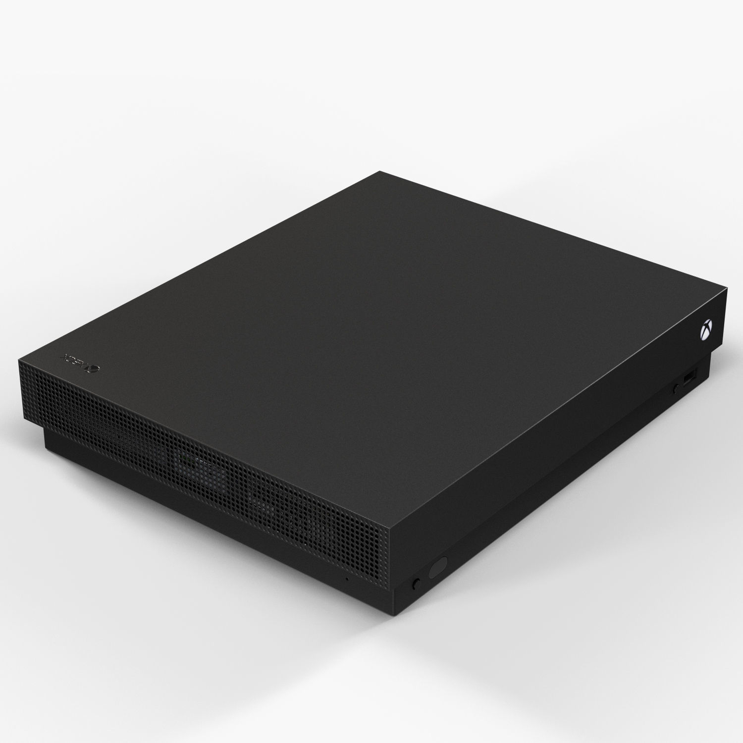 Microsoft Xbox One X Game Console Low-poly 3D model_6