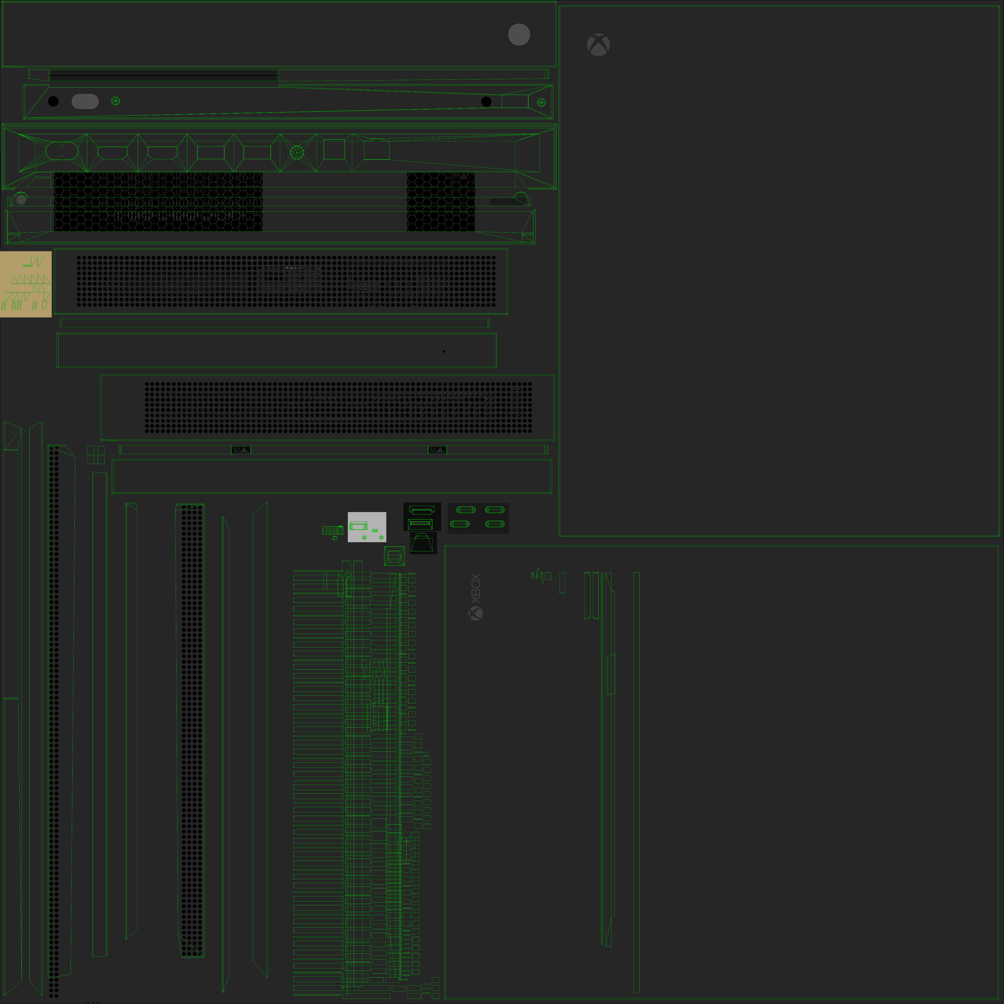 Microsoft Xbox One X Game Console Low-poly 3D model_21