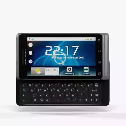 Motorola Milestone 2 Low-poly 3D model