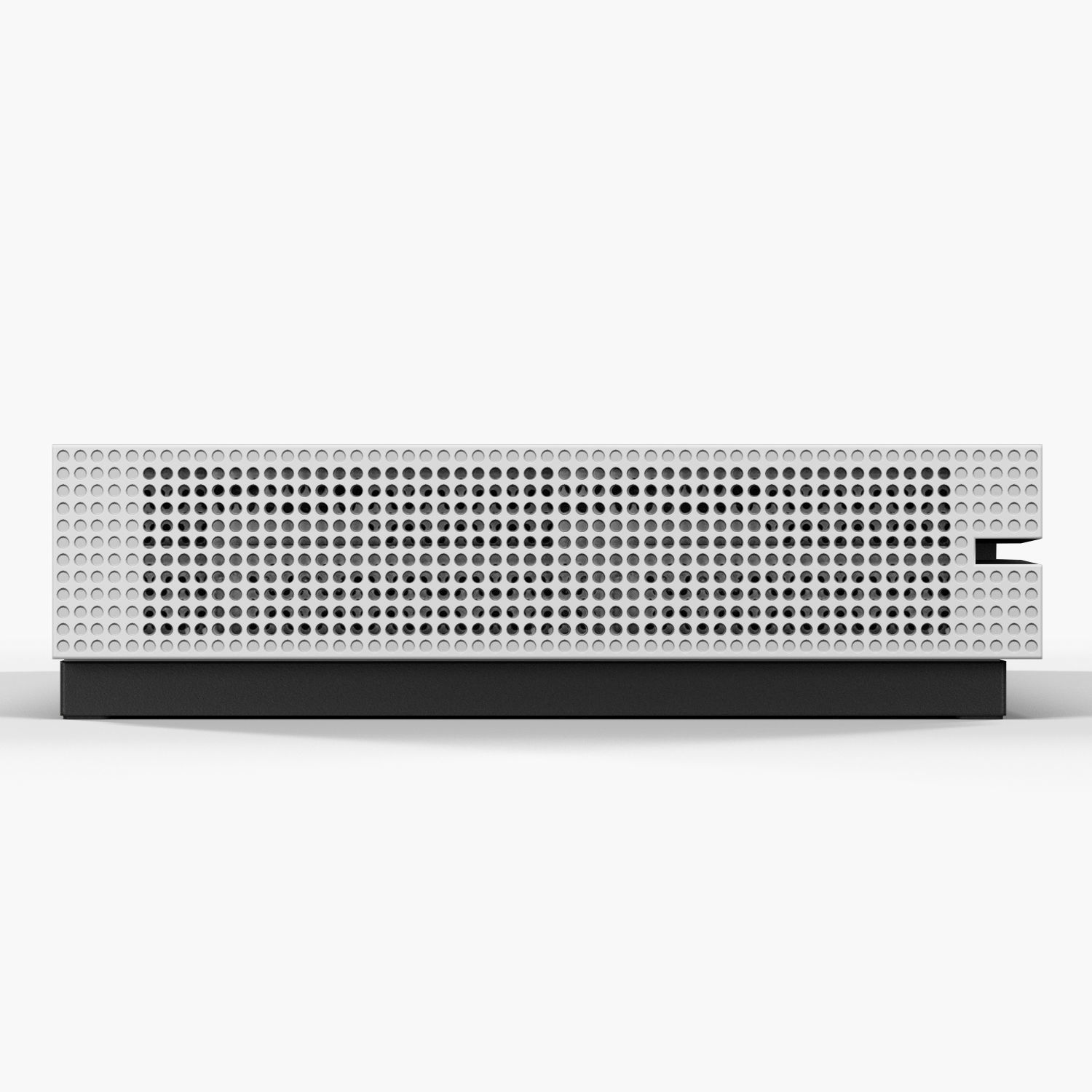 Microsoft Xbox One S Game Console Low-poly 3D model_11