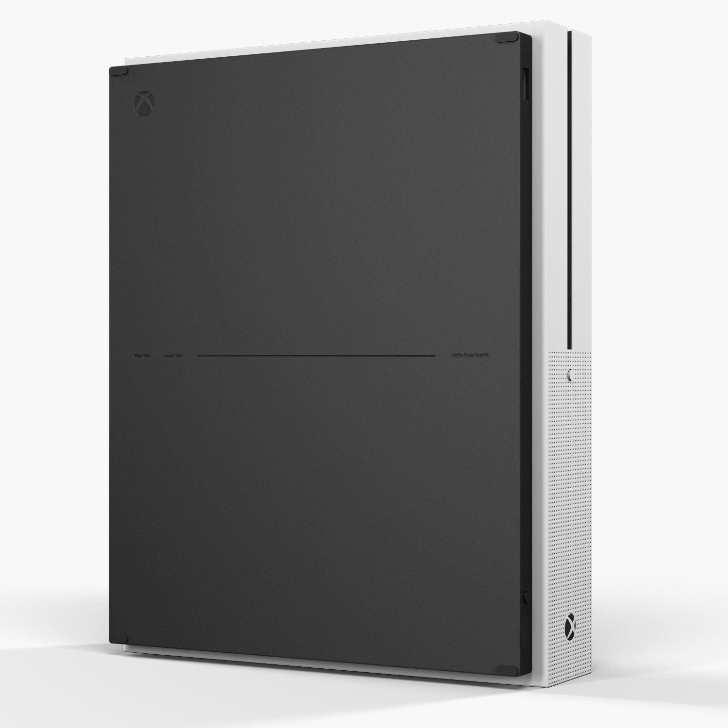 Microsoft Xbox One S Game Console Low-poly 3D model_14