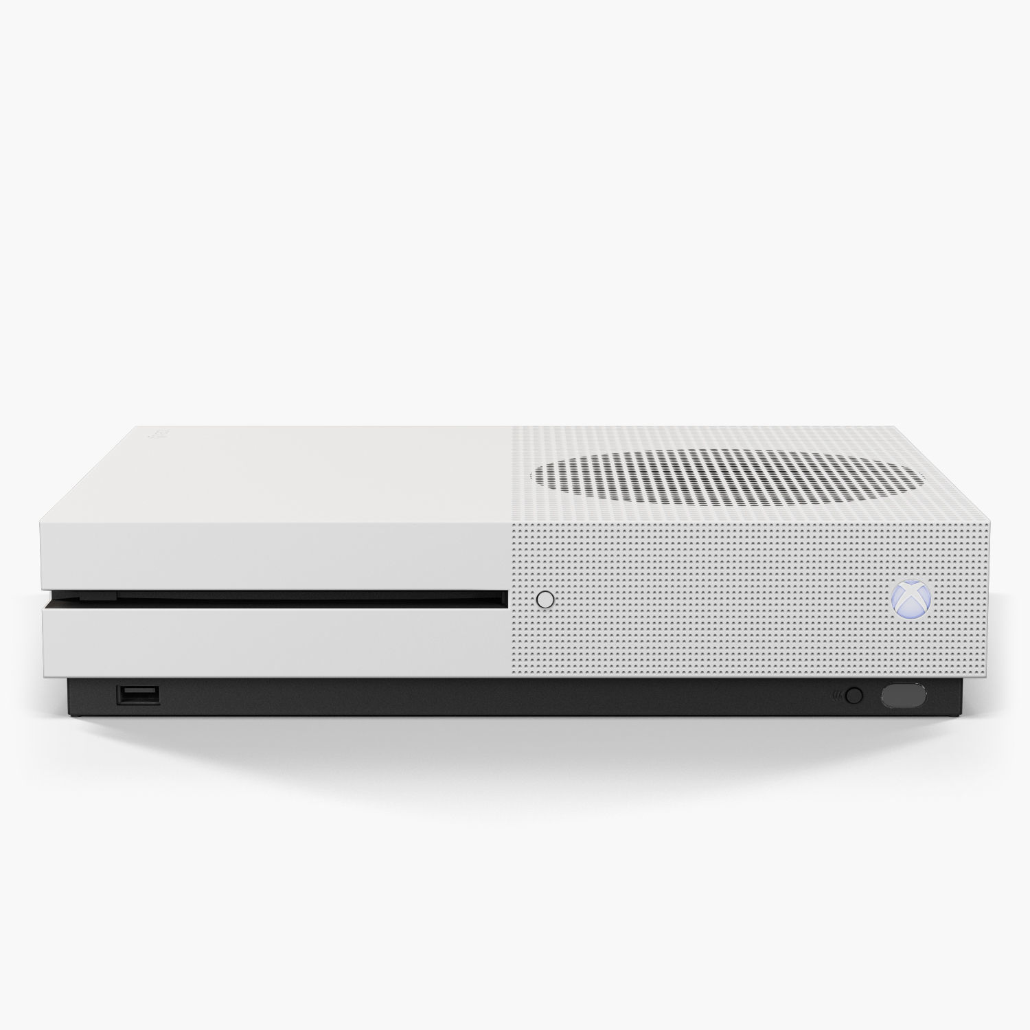 Microsoft Xbox One S Game Console Low-poly 3D model_3