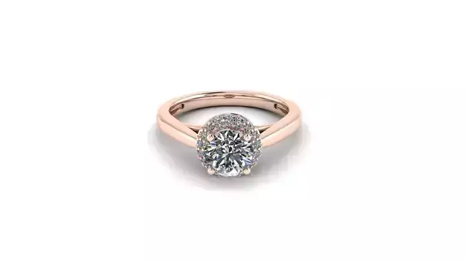 Diamond Engagement Ring 1002 3D print model