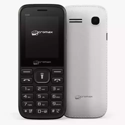 Micromax X2050 Low-poly 3D model