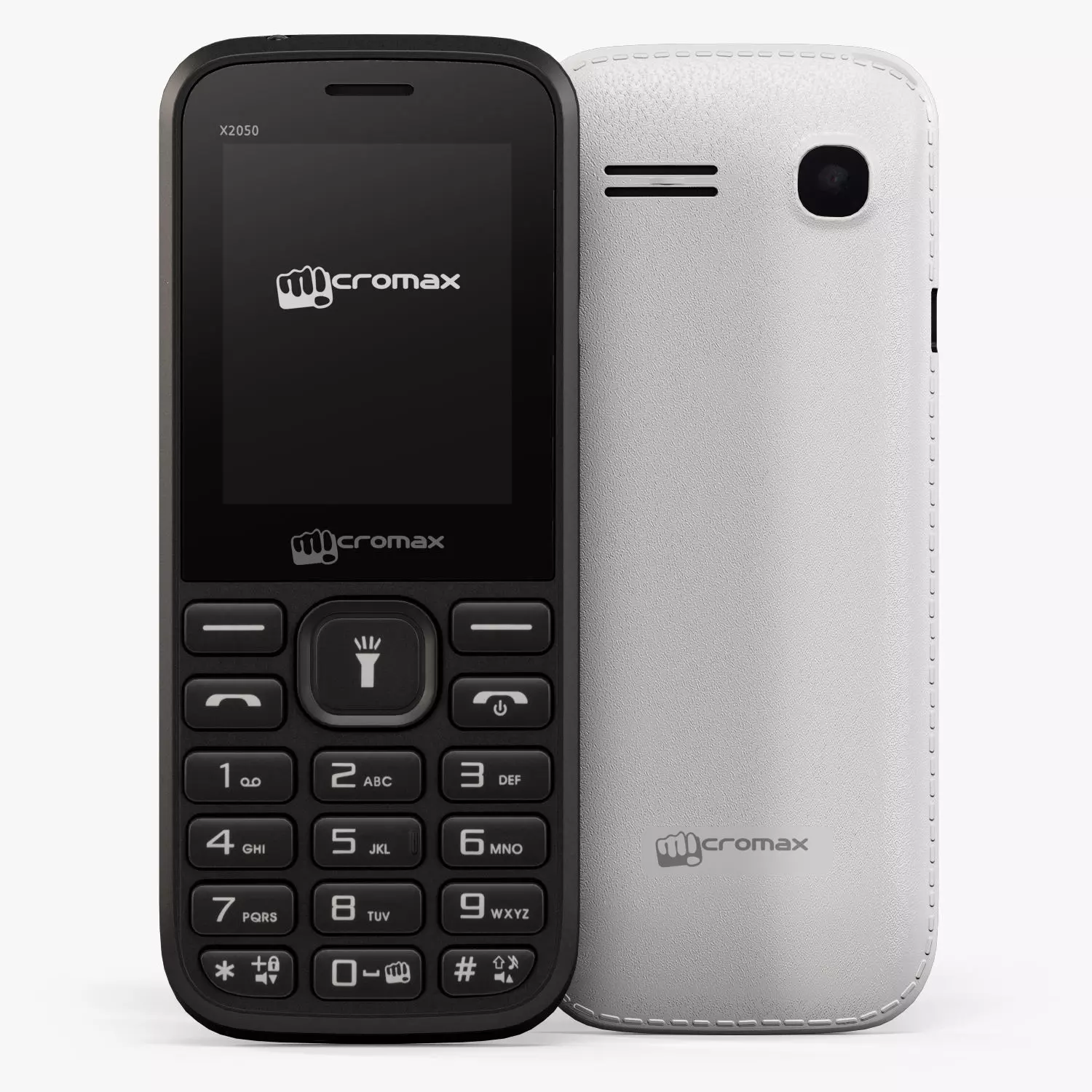Micromax X2050 Low-poly 3D model_0