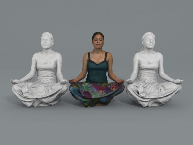 Veronica - Lotus pose 3D print model